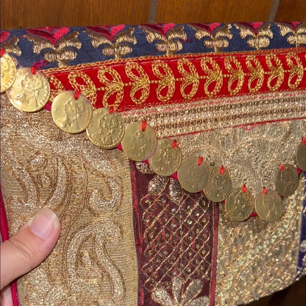 Handmade bohemian embroidered Patchwork Women's Bag